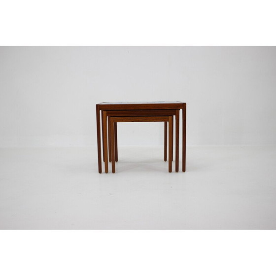 Image 1 of Tables gigognes vintage en céramique, Danemark, années 1960