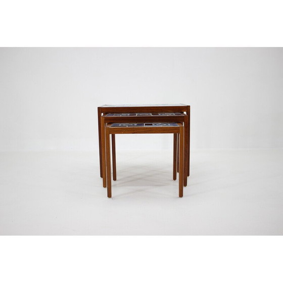 Image 1 of Tables gigognes vintage en céramique, Danemark, années 1960