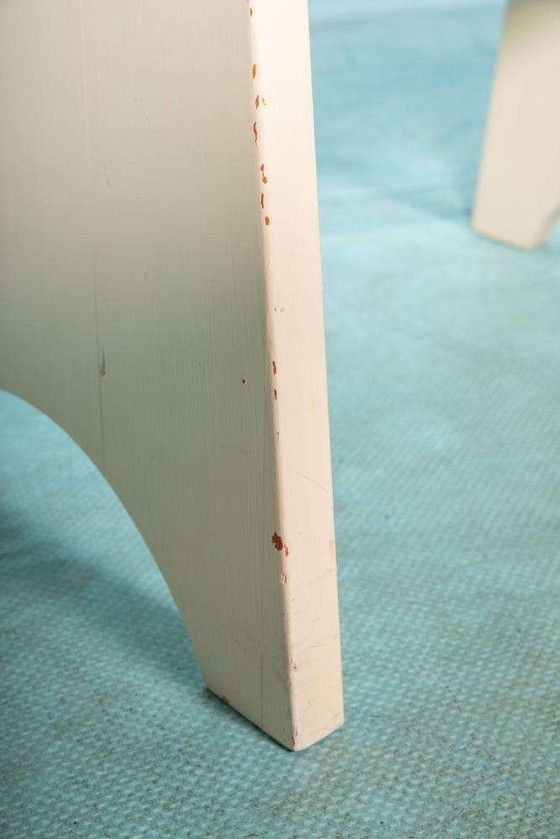 Image 1 of Tabouret vintage design suédois Gilbert Marklund, tabouret en pin des années 60