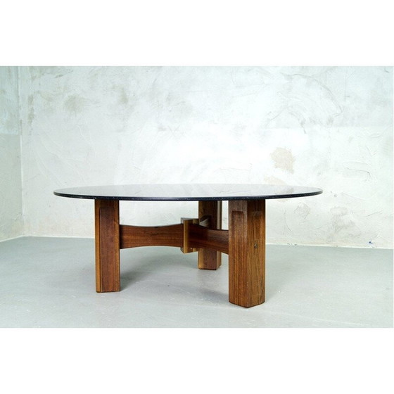Image 1 of Table basse vintage en bois de rose, Italie 1960