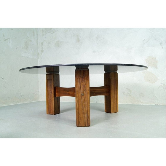 Image 1 of Table basse vintage en bois de rose, Italie 1960