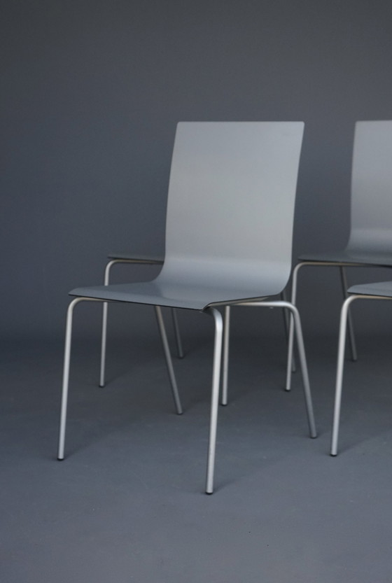 Image 1 of Slim Shell Minimalist Dining Chairs By Arik Levy For Ligne Roset, 2000S. Ensemble de 4