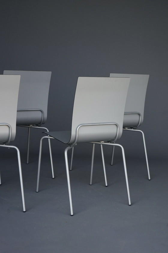 Image 1 of Slim Shell Minimalist Dining Chairs By Arik Levy For Ligne Roset, 2000S. Ensemble de 4