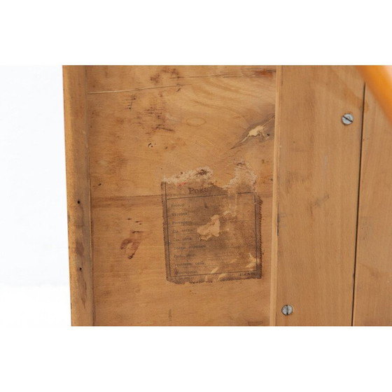 Image 1 of Table vintage en hêtre, Tchécoslovaquie 1960