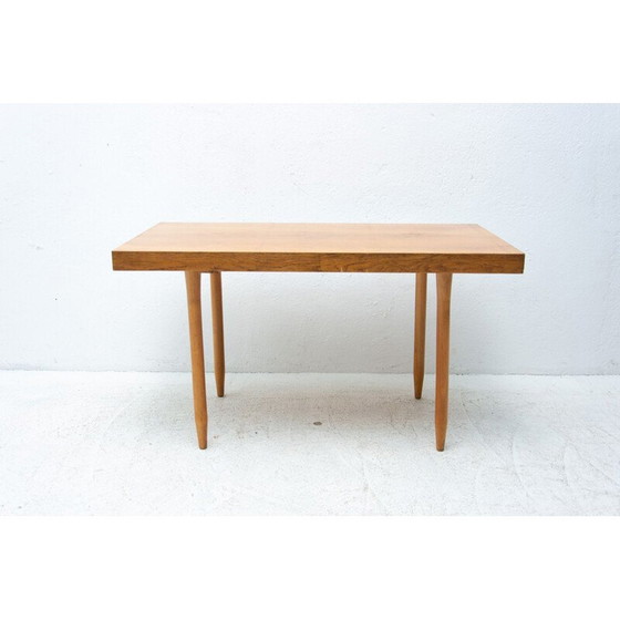 Image 1 of Table vintage en hêtre, Tchécoslovaquie 1960