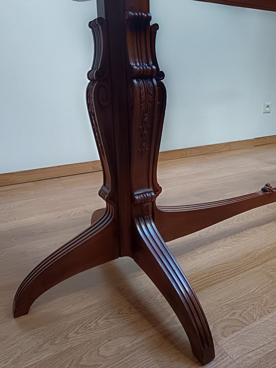 Image 1 of Table À Manger Ovale, En Noyer, Expozione Mobili Cantu, (La Permanente) Années 40