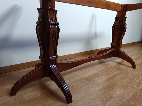 Image 1 of Table À Manger Ovale, En Noyer, Expozione Mobili Cantu, (La Permanente) Années 40