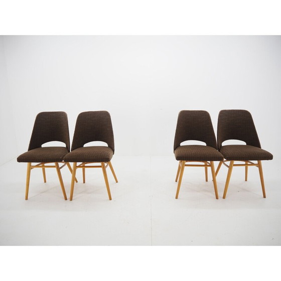 Image 1 of Ensemble de 4 chaises de salle à manger vintage, Ton by Oswald Haerdtl Expo 58 1950s