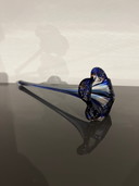 Verre d'art, Fleur bleue