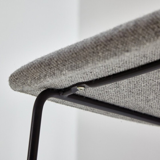 Image 1 of Tabourets de bar vintage en tissu et acier par Jasper Morrison pour Cappellini