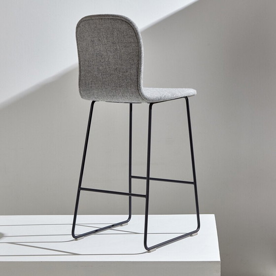Image 1 of Tabourets de bar vintage en tissu et acier par Jasper Morrison pour Cappellini