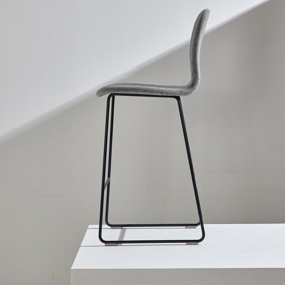 Image 1 of Tabourets de bar vintage en tissu et acier par Jasper Morrison pour Cappellini