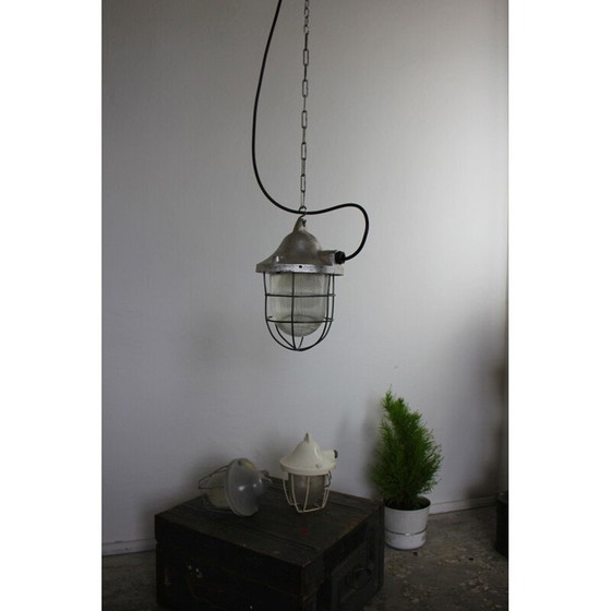 Image 1 of Lampe industrielle vintage modèle C-100 par Polam Gdansk, 1960