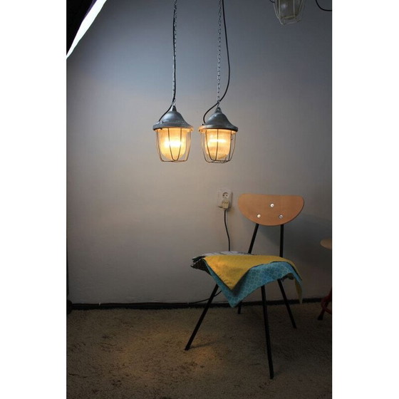 Image 1 of Lampe industrielle vintage modèle C-100 par Polam Gdansk, 1960