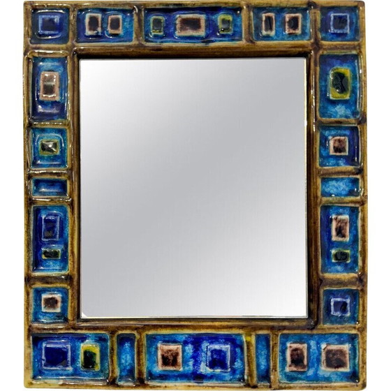 Image 1 of Miroir vintage en céramique