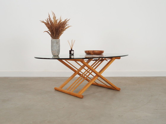 Image 1 of Table basse en hêtre, Design danois, 1990S, Designer : Andreas Hansen, Production : Haslev Møbelsnedkeri