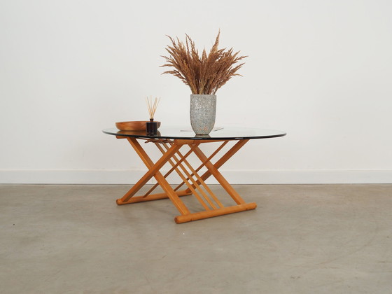 Image 1 of Table basse en hêtre, Design danois, 1990S, Designer : Andreas Hansen, Production : Haslev Møbelsnedkeri