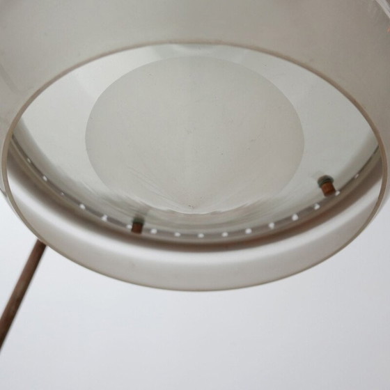 Image 1 of Lampe suspendue en verre opalin bicolore, Allemagne, années 1930