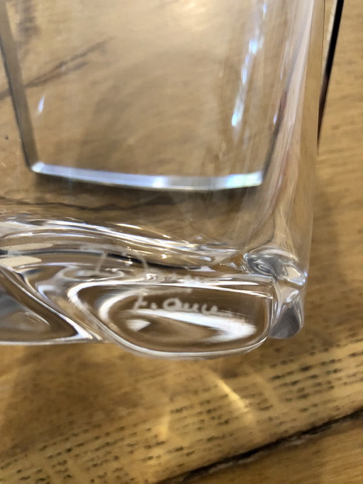 Seau À Glaçons Verre Transparent Daum France 