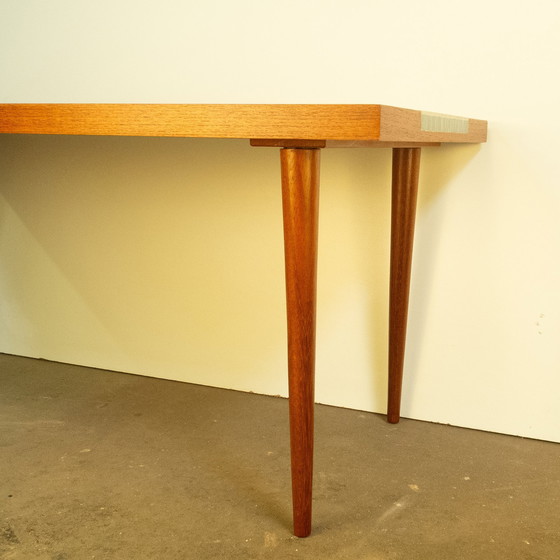 Image 1 of Table basse, Teck avec mosaïque, Années 1960