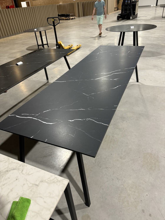 Image 1 of Table de salle à manger en céramique 240X90Cm - Noir