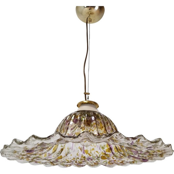 Image 1 of Lampe suspendue vintage en verre de Murano pour La Murrina, Italie 1980