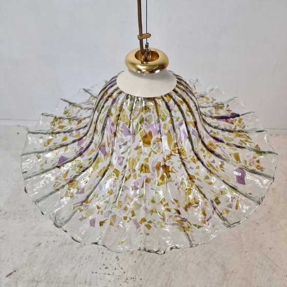 Image 1 of Lampe suspendue vintage en verre de Murano pour La Murrina, Italie 1980