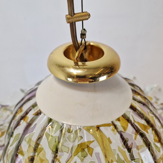 Image 1 of Lampe suspendue vintage en verre de Murano pour La Murrina, Italie 1980