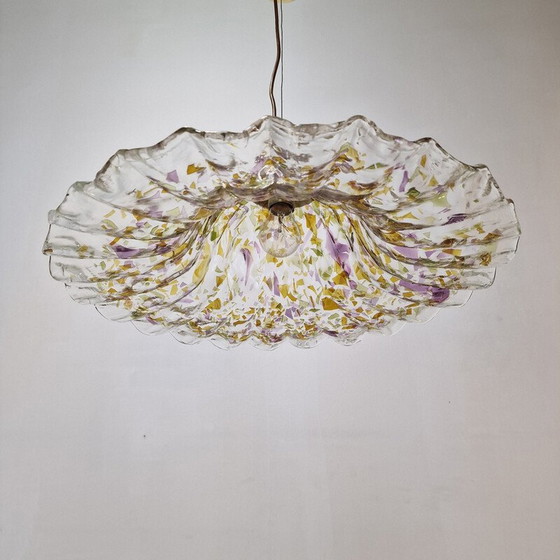 Image 1 of Lampe suspendue vintage en verre de Murano pour La Murrina, Italie 1980
