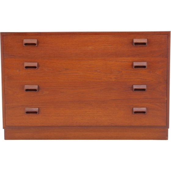 Image 1 of Commode vintage en teck avec tiroirs pour Søborg Møbelfabrik, Danemark 1950