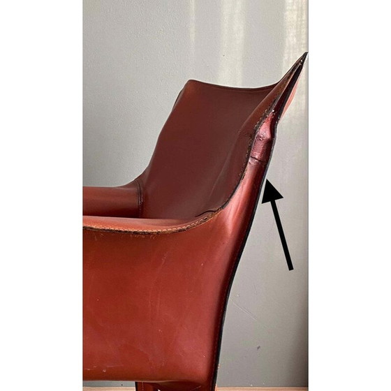 Image 1 of Fauteuil en cuir vintage de Mario Bellini 1970