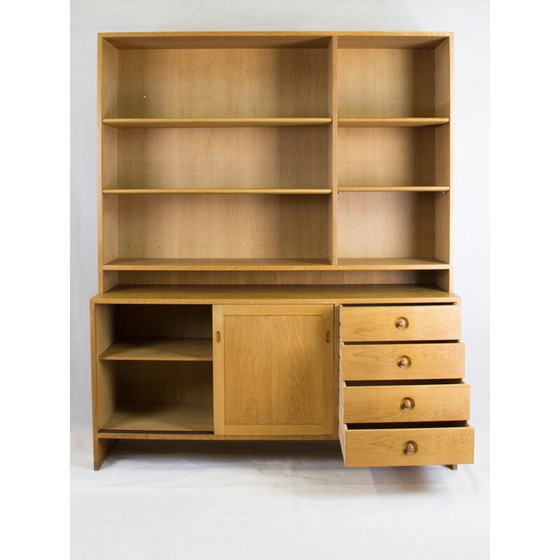 Image 1 of Bibliothèque vintage en chêne par Hans J. Wegner pour Ry Mobler, 1960