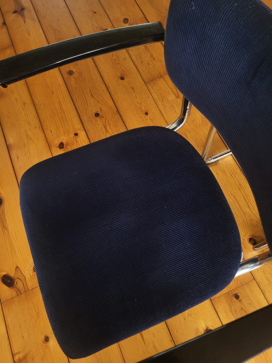 Image 1 of 4x chaise Gebr van der Stroom modèle Gispen 201