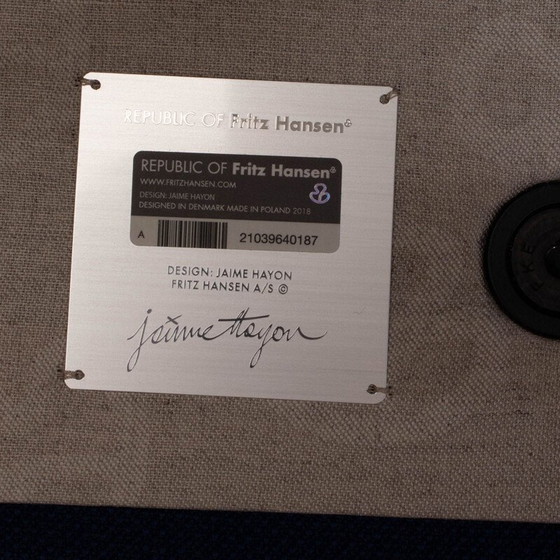 Image 1 of Canapé RO vintage bleu et gris par Jaime Hayon pour Fritz Hansen, Danemark