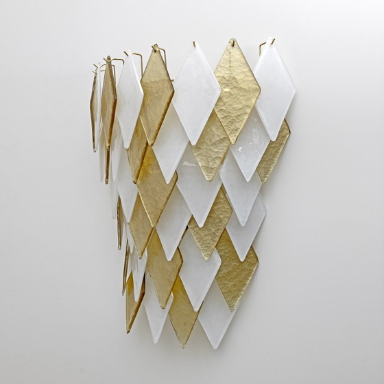 Image 1 of 2 appliques en verre vintage