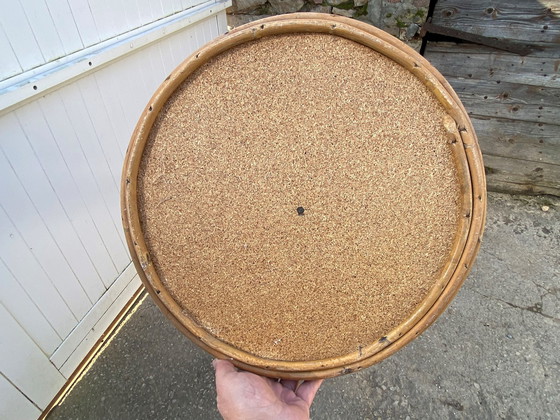 Image 1 of Porte Manteau Perroquet En Rotin Vintage 1970