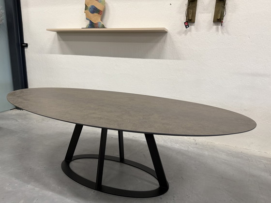 Image 1 of Harvink Fier Table de salle à manger ovale 240x120 Iron Moss