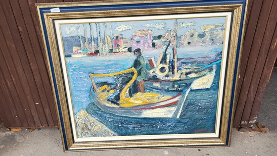 Image 1 of Louis Arride Né En 1936 Port De Méditerranée
