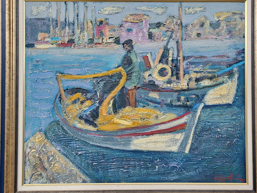 Louis Arride Né En 1936 Port De Méditerranée