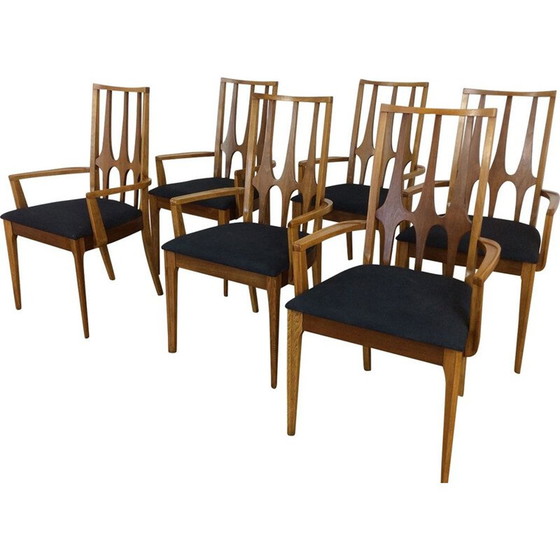 Image 1 of Ensemble de 6 chaises de salle à manger vintage Brasilia par Broyhill