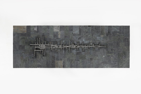 Image 1 of Table basse brésilienne brutaliste en pierre de Pia Manu, 1960