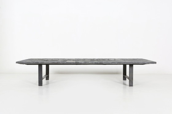 Image 1 of Table basse brésilienne brutaliste en pierre de Pia Manu, 1960