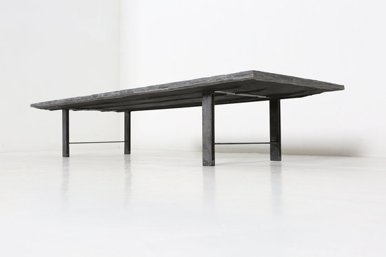 Image 1 of Table basse brésilienne brutaliste en pierre de Pia Manu, 1960