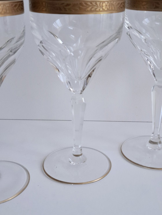 Image 1 of Rare Verres à Vin en Cristal Set de 4 Lady Hamilton Oertal Minton Allemagne