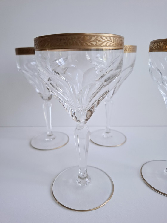 Image 1 of Rare Verres à Vin en Cristal Set de 4 Lady Hamilton Oertal Minton Allemagne