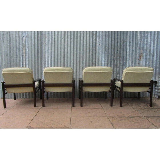 Image 1 of Ensemble de 4 fauteuils vintage par Bror Boije pour Dux Miljo Expo, Suède 1980