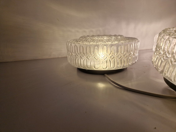 Image 1 of 3 Plafonniers ou appliques en verre Mid Century