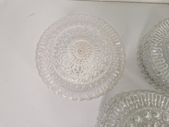 Image 1 of 3 Plafonniers ou appliques en verre Mid Century