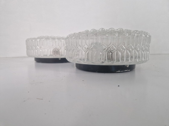 Image 1 of 3 Plafonniers ou appliques en verre Mid Century