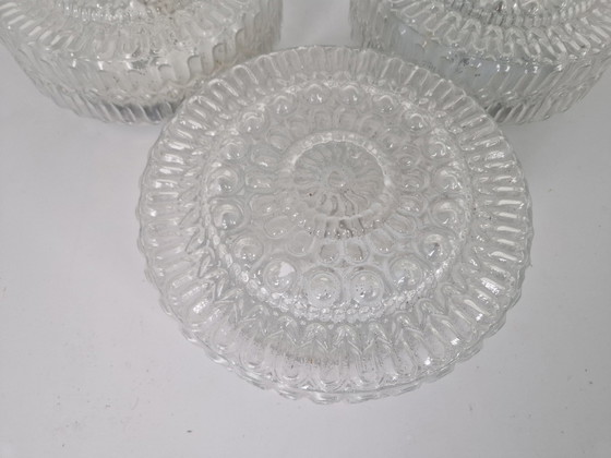 Image 1 of 3 Plafonniers ou appliques en verre Mid Century